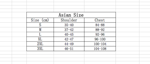 cdg tee size chart